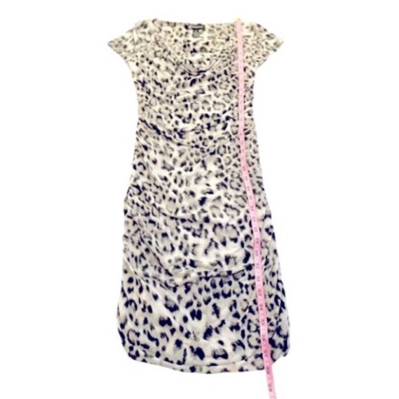 INC International Concepts Black White & Gray Snow Leopard Print Dress, Size M - Picture 10 of 12